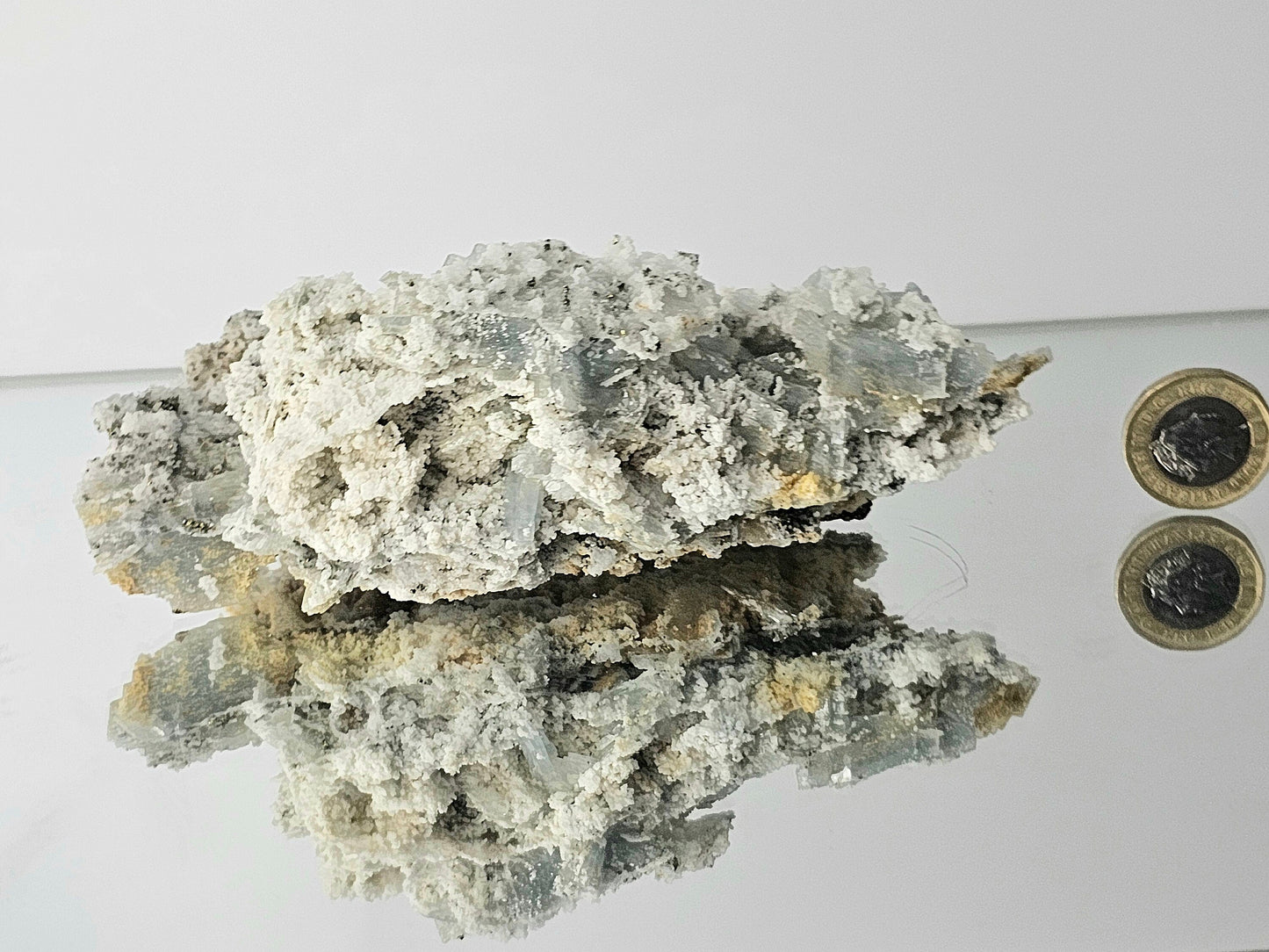 Blue Baryte Pyrite Crystal (#11)