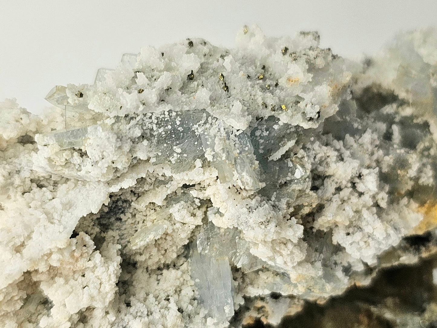 Blue Baryte Pyrite Crystal (#11)