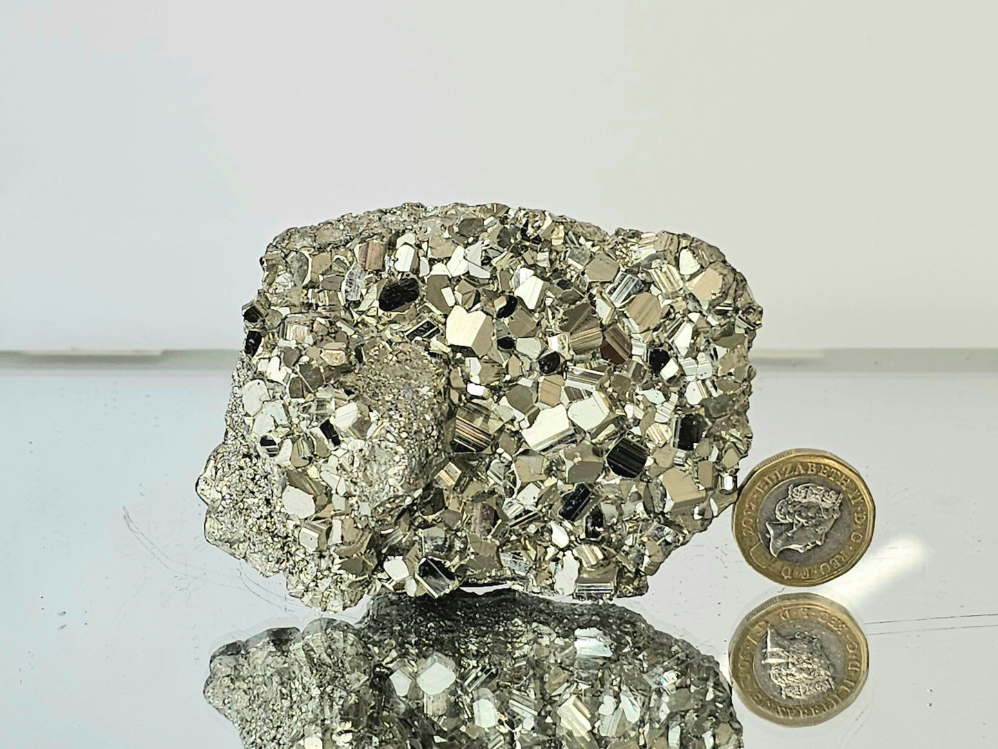 High Grade Pyrite Crystal Cluster - Peru (#41)