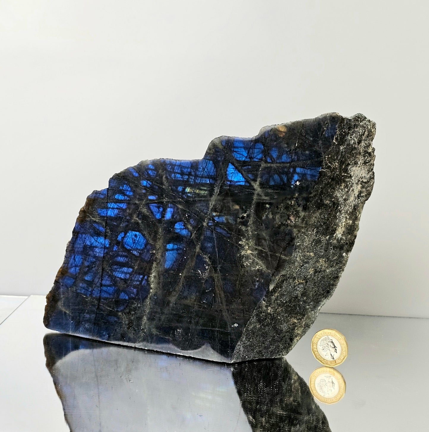 high quality blue labradorite crystal