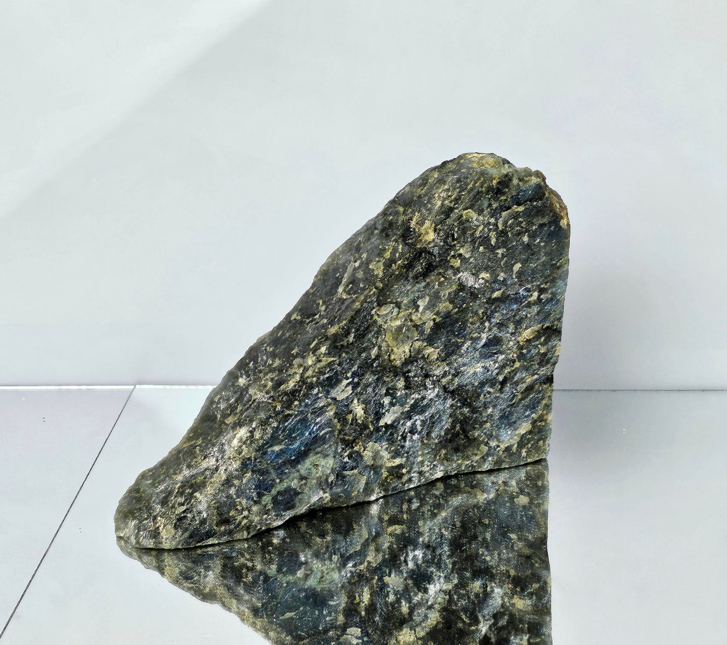 large raw polished crystal