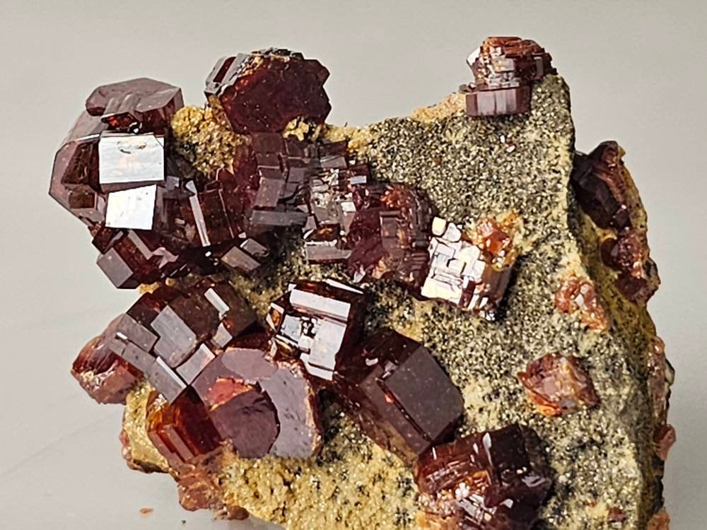 dark red small vanadinite crystal