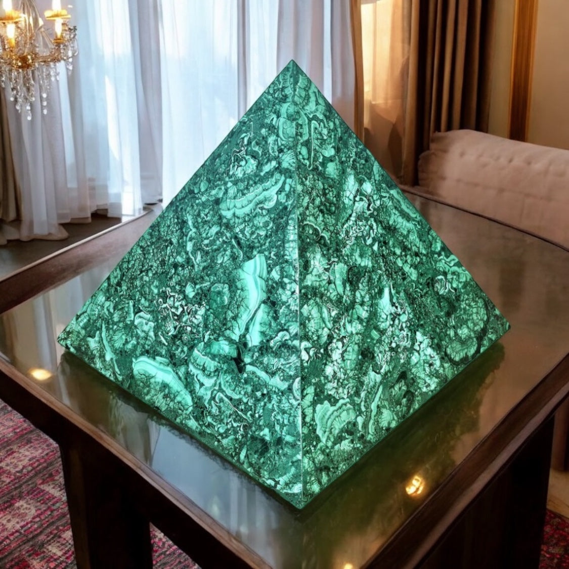 Turquoise Pyramid Crystal Pyramids for Home Decor – Distinction Crystals