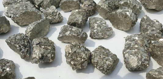 Natural raw Pyrite crystal cluster from India