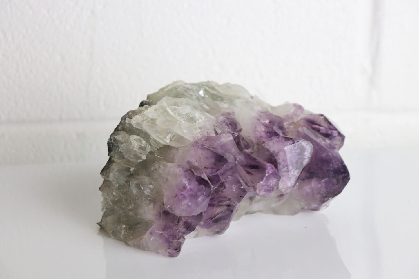 AMB6) Small Amethyst Crystal Bookends