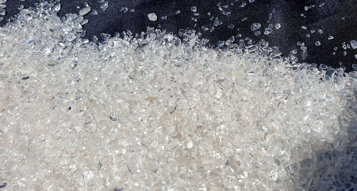 Extra Small Clear Quartz Crystal Chips 50g Bags - Arts Crafts