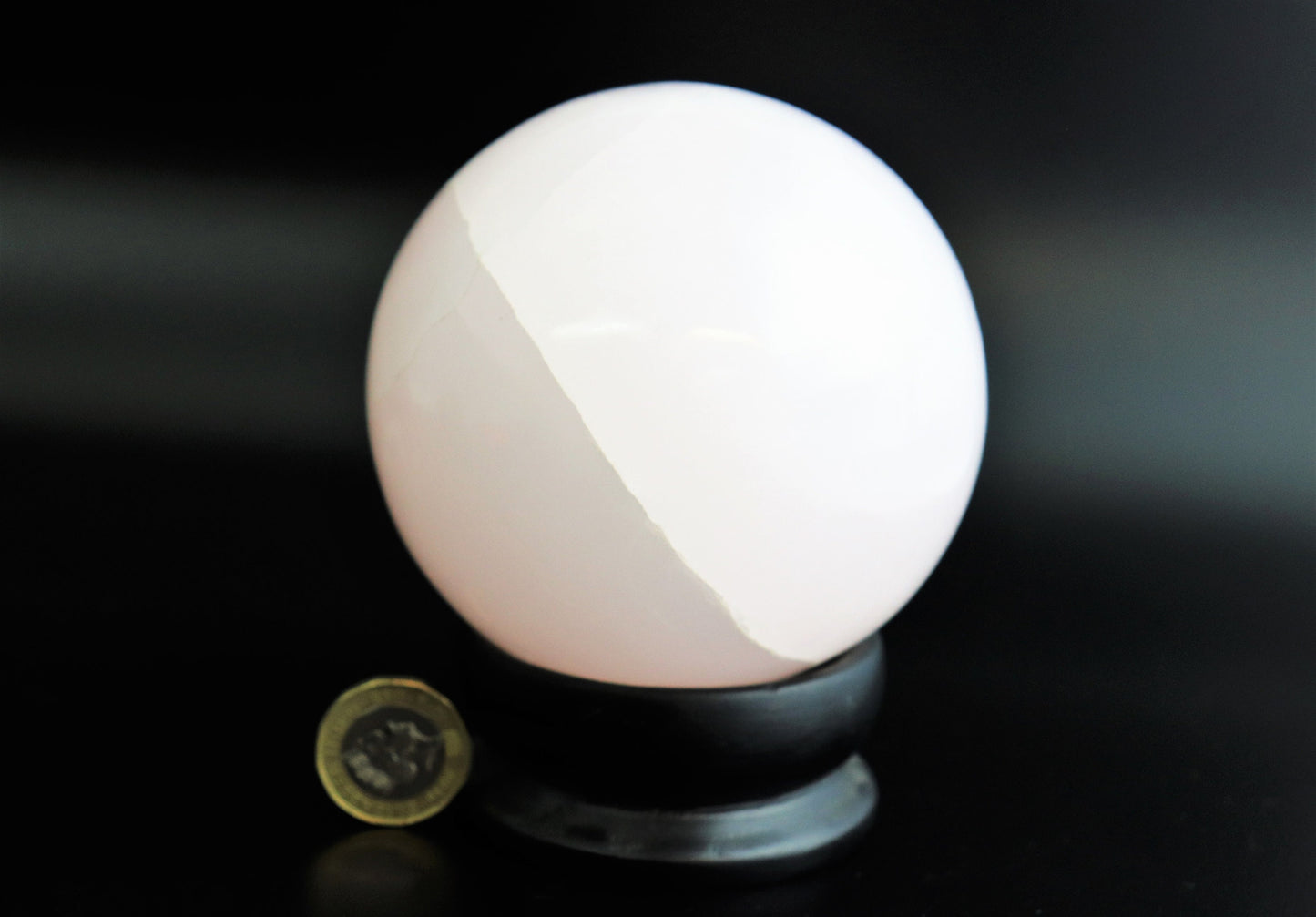 3) Large Crystal Sphere Pink Calcite Mangano Florescent Mineral *Large Selection Available*
