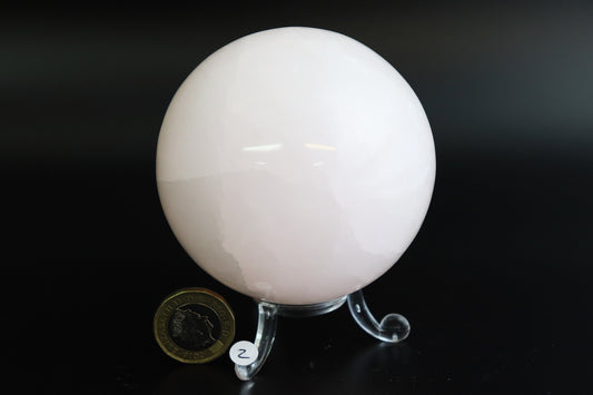 2) Large Crystal Sphere Pink Calcite Mangano Florescent Mineral *Large Selection Available*