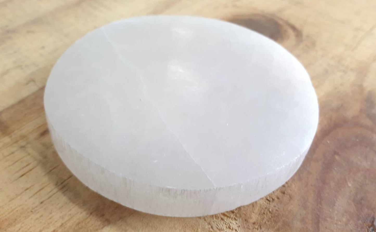 Selenite Crystal Charging Plate Disc - triangle Circle Square Hexagon