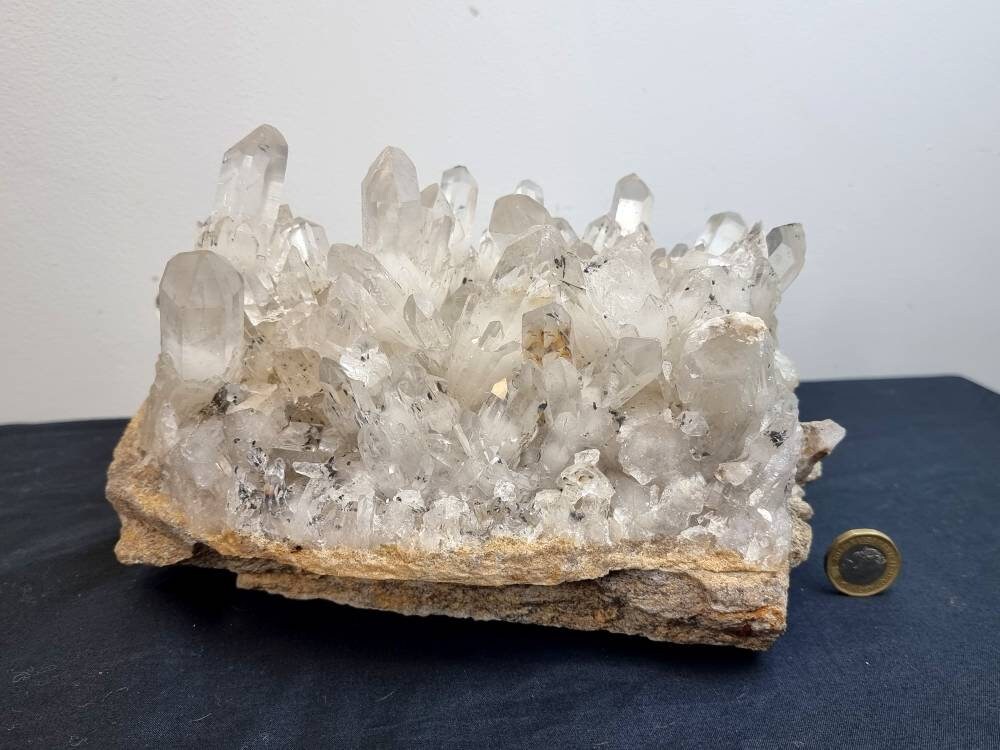 8) Large Clear Quartz Crystal Cluster 5.8kg (Madagascar)