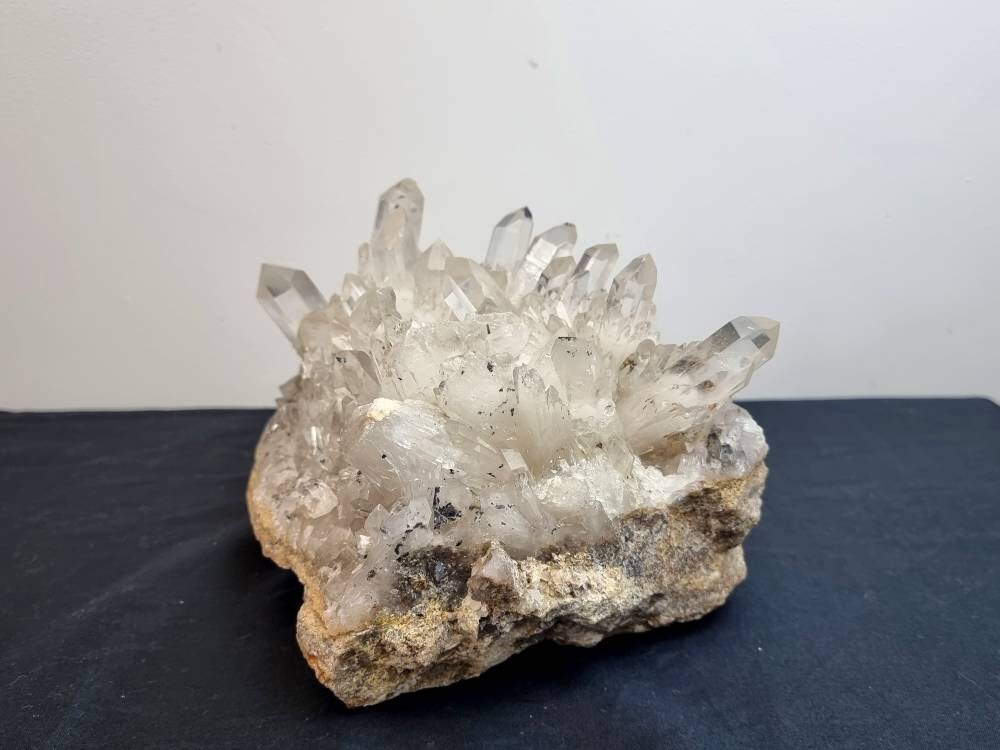 8) Large Clear Quartz Crystal Cluster 5.8kg (Madagascar)