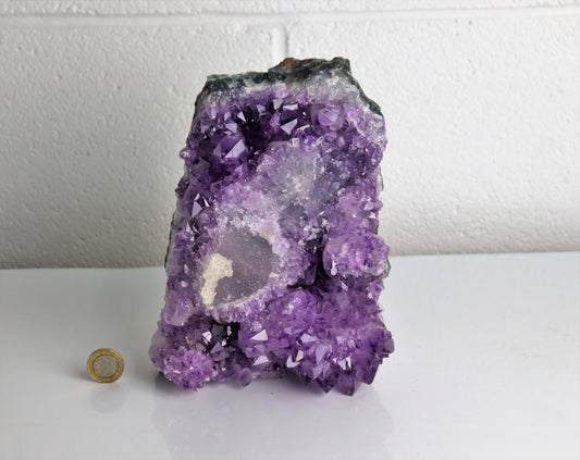 AM47) Large Amethyst Crystal Geode
