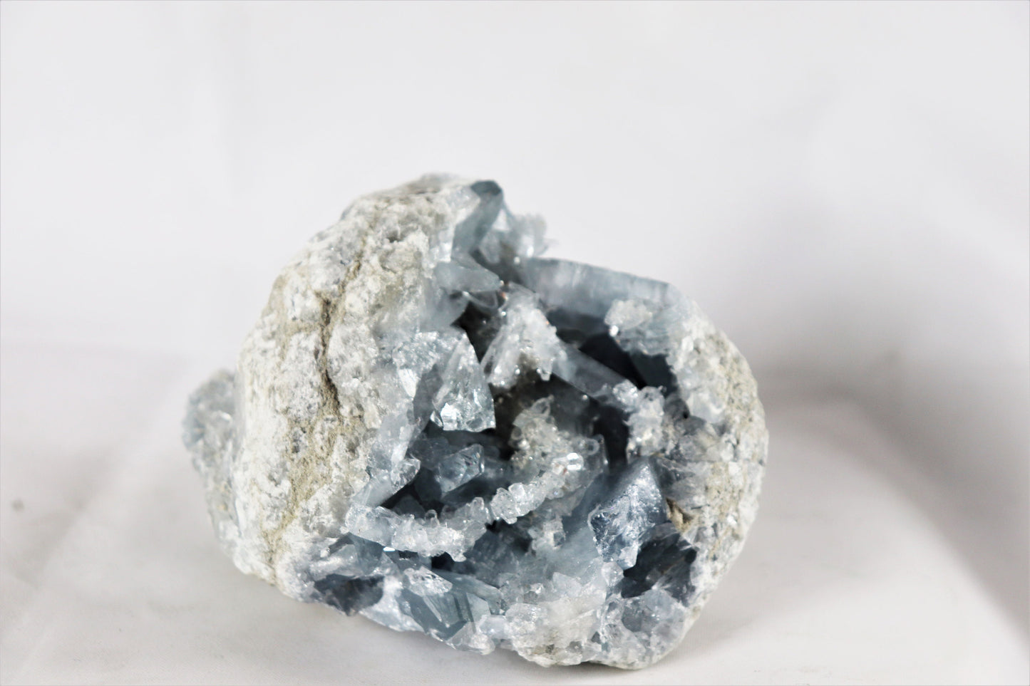 1) Large Blue Celestite Celestine Crystal Raw Natural Mineral High Grade 1.16 KG