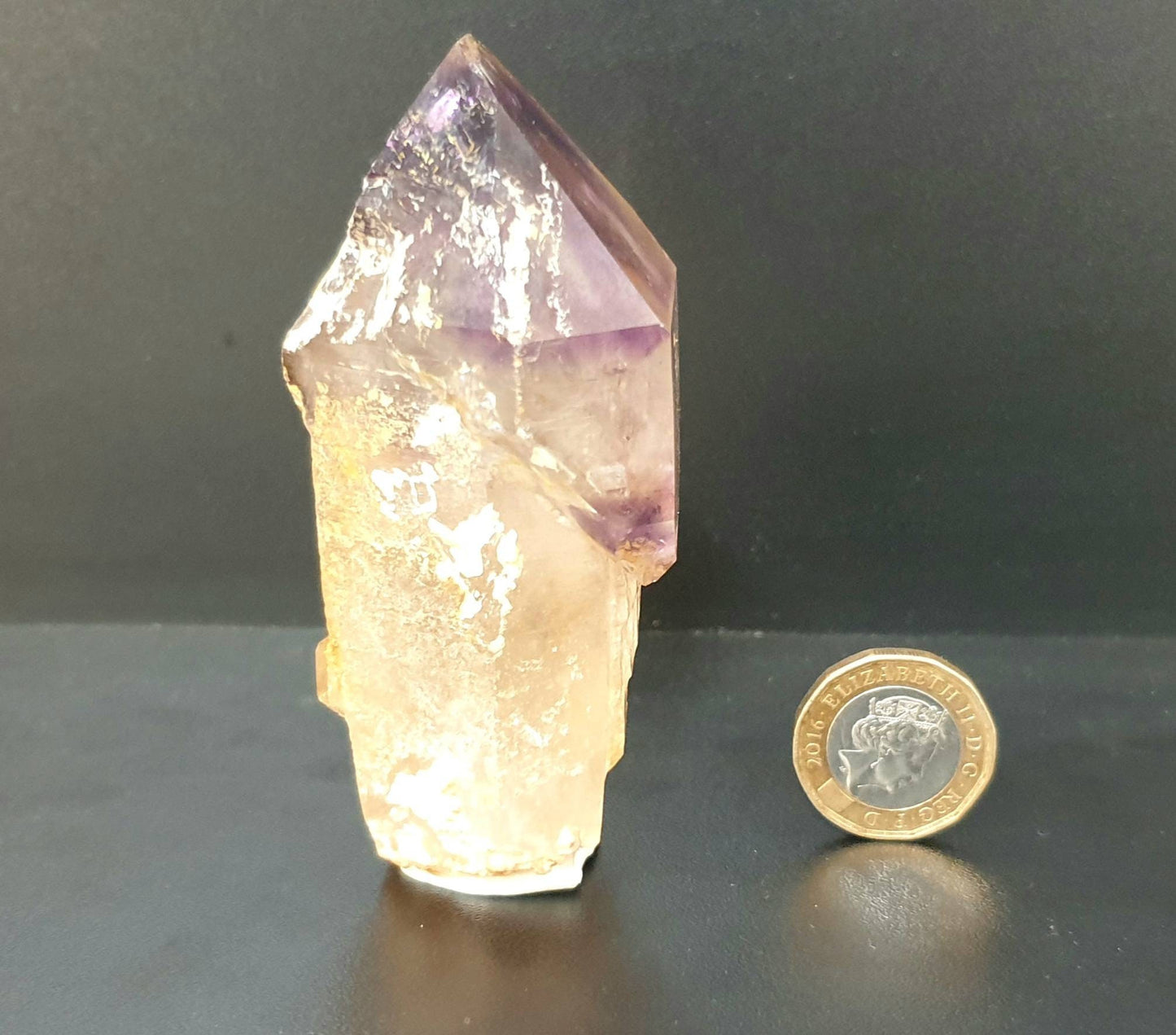 16) Large Amethyst Quartz Crystal Sceptre