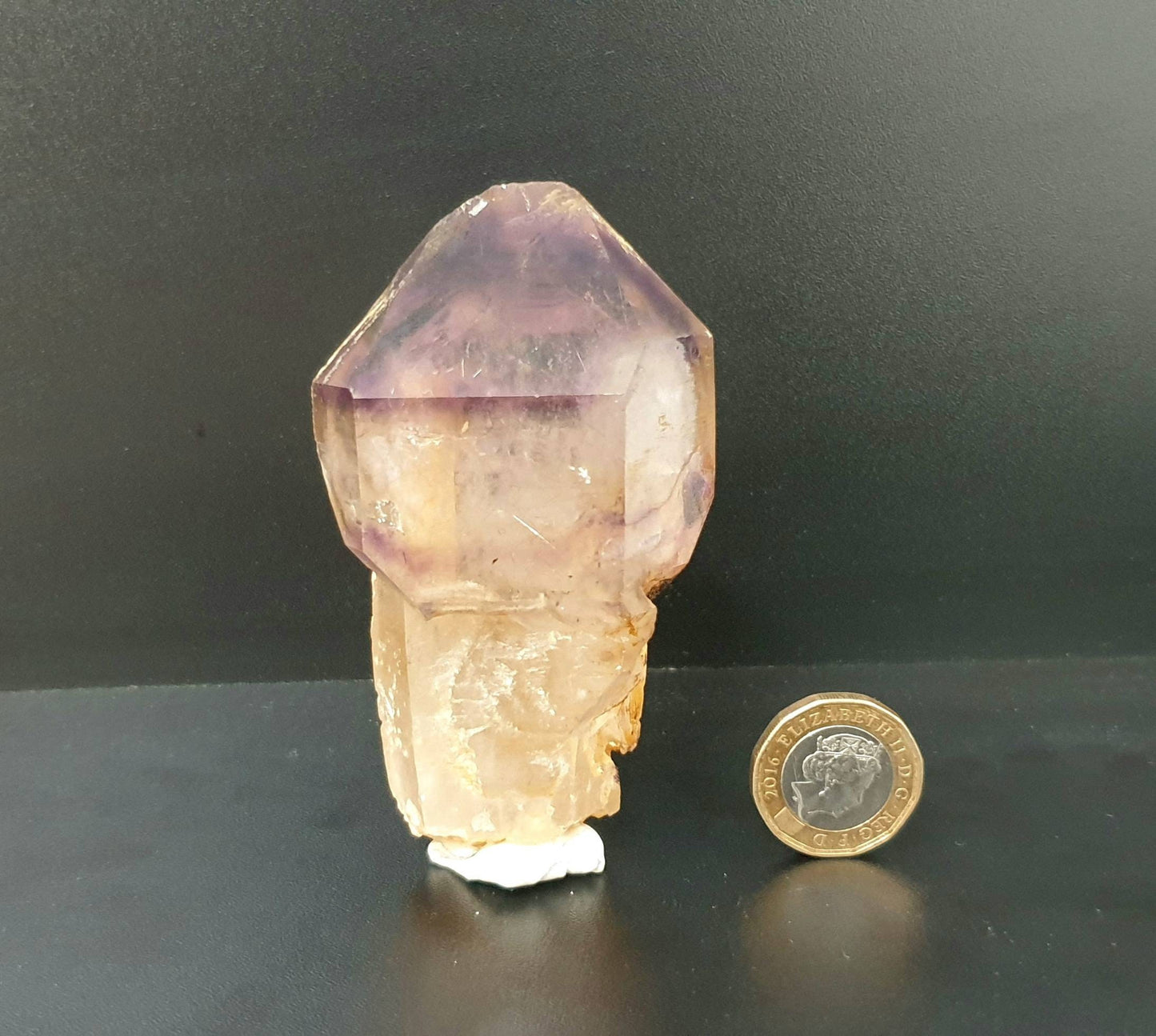 16) Large Amethyst Quartz Crystal Sceptre