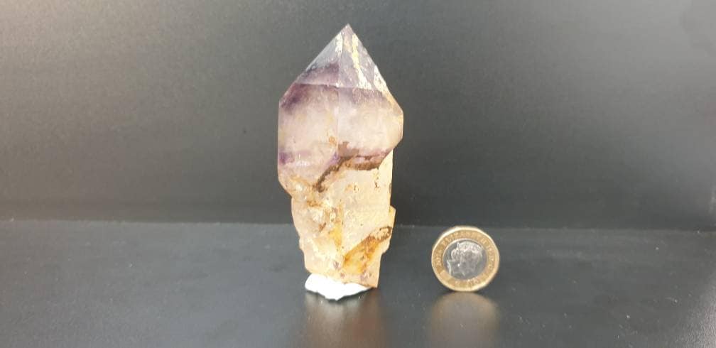 16) Large Amethyst Quartz Crystal Sceptre