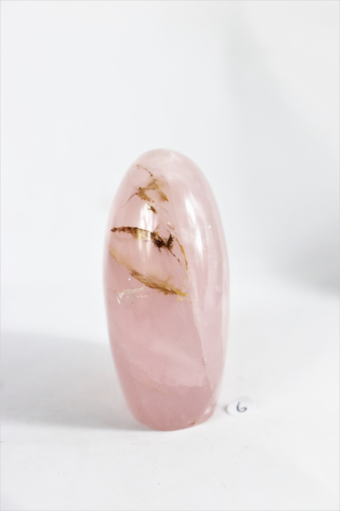 6) Rose Quartz Crystal , Freestanding Great Gift Home Decor