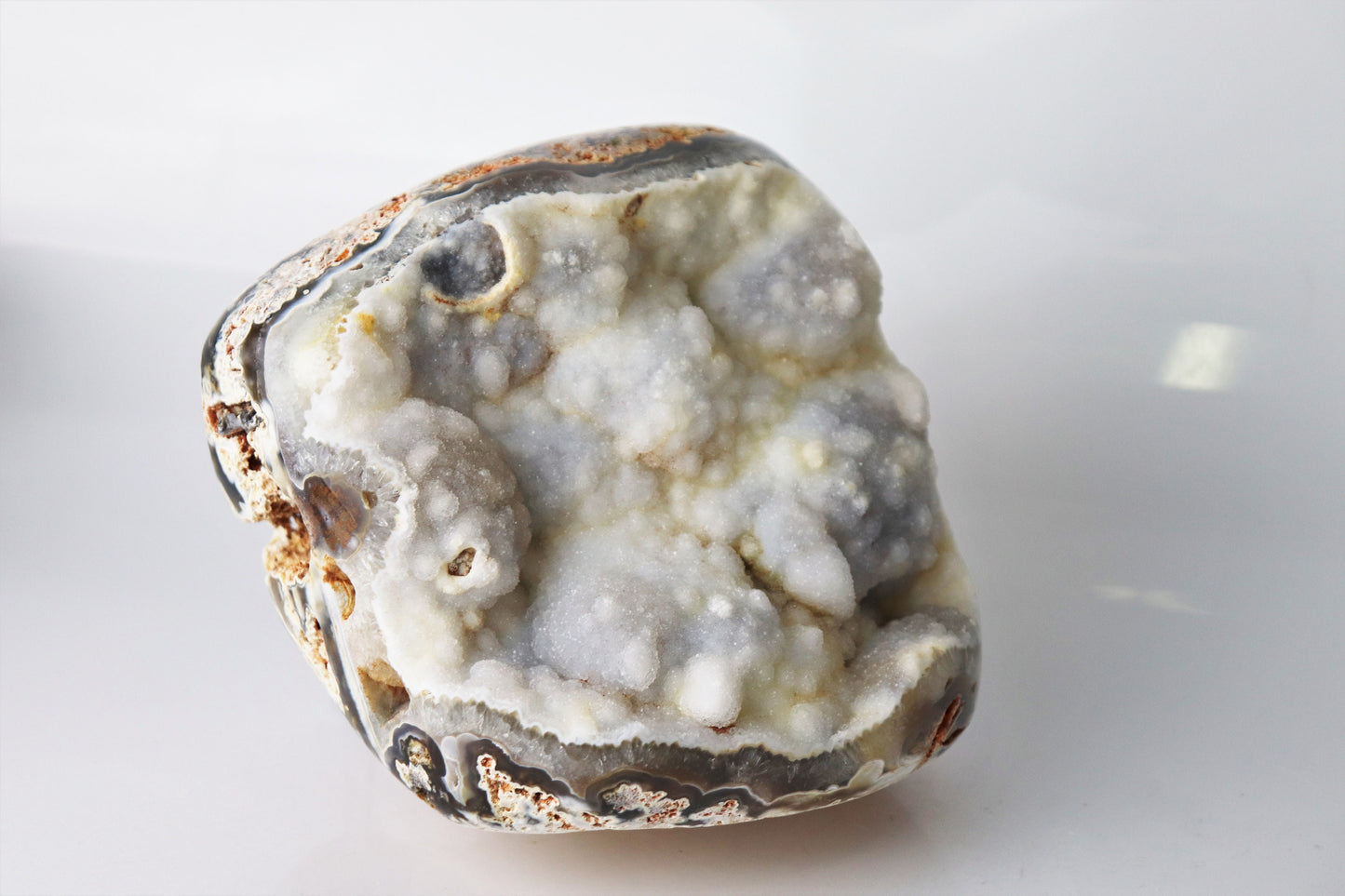 Large Agate Chalcedony Crystal Geode