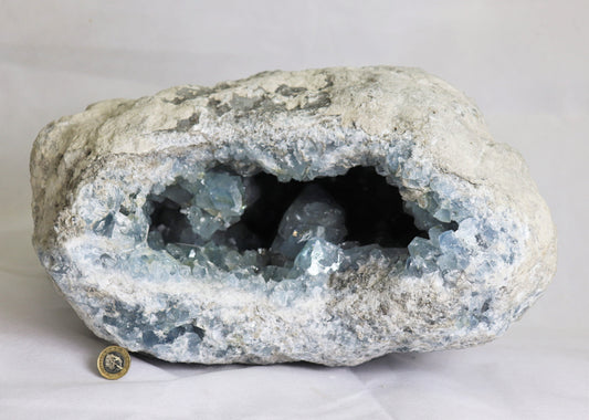Huge Large Blue Celestite Crystal Cave Geode Statement Crystal Celestine  40 KG