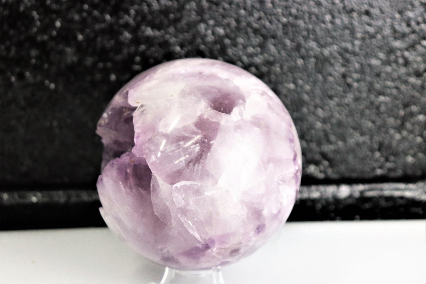 Large Amethyst Quartz Crystal Sphere  ~ Natural Art Home Decor  5 inch