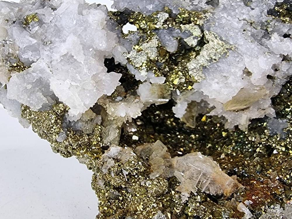 4) Marcasite Pyrite Crystal Specimen