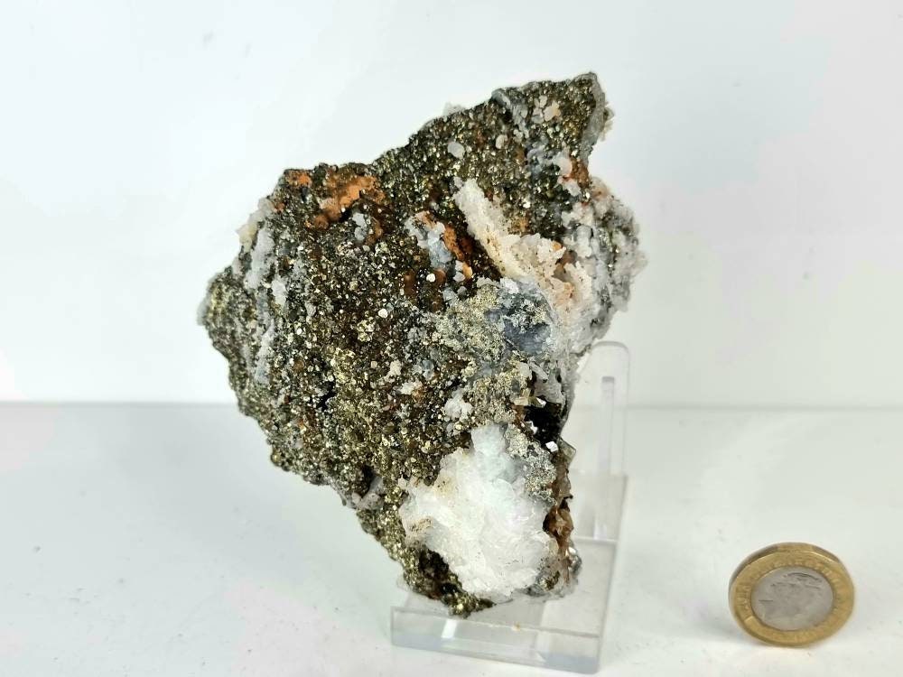 4) Marcasite Pyrite Crystal Specimen