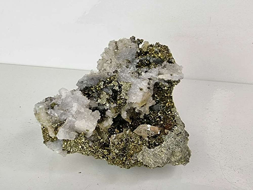 4) Marcasite Pyrite Crystal Specimen