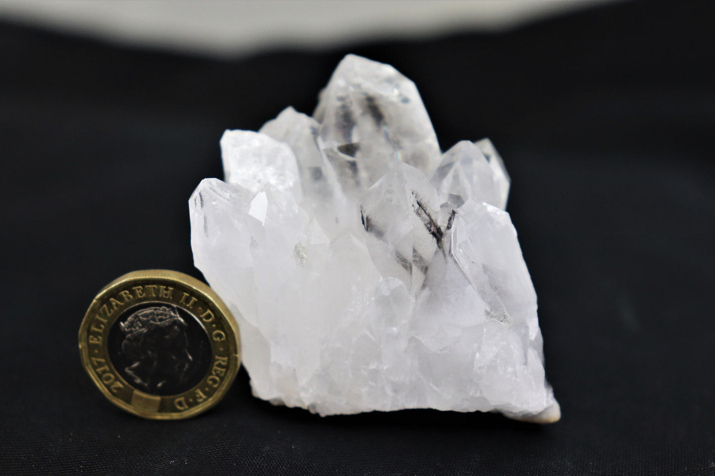 Brookite In Clear Quartz Crystal Cluster