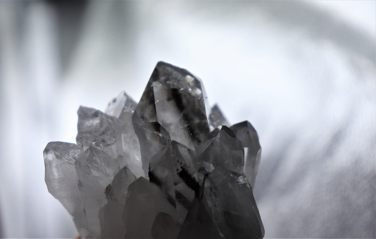 Brookite In Clear Quartz Crystal Cluster