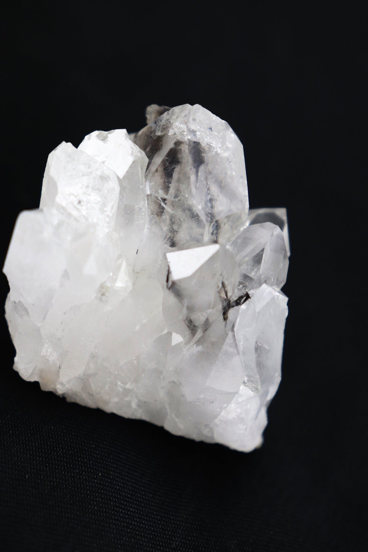 Brookite In Clear Quartz Crystal Cluster
