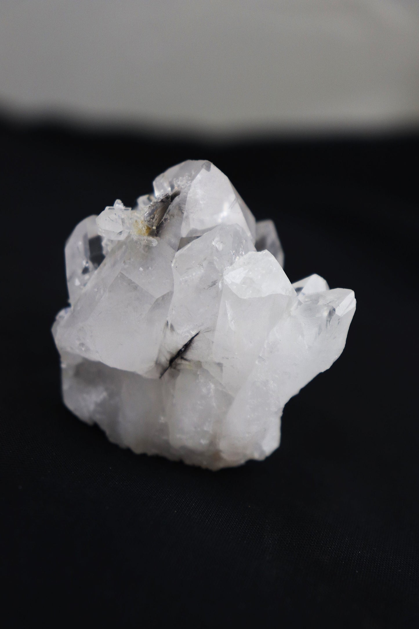 Brookite In Clear Quartz Crystal Cluster