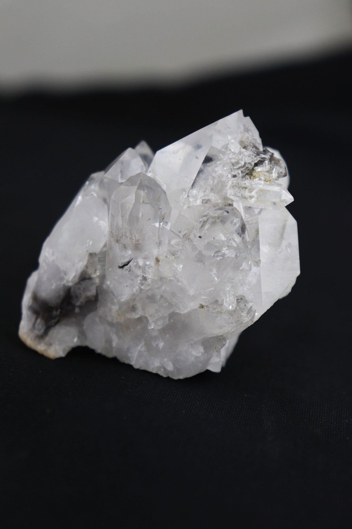 Brookite In Clear Quartz Crystal Cluster