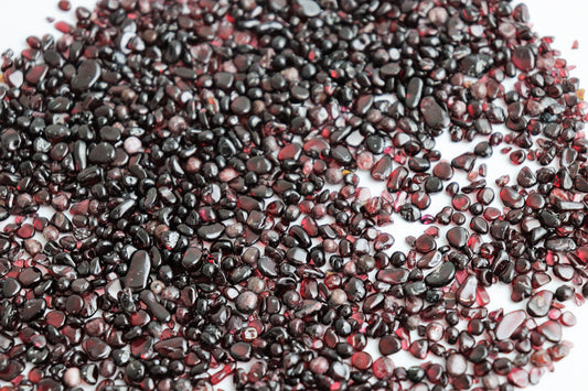 Extra Small Garnet Crystal Chips 50g Bags - Arts Crafts