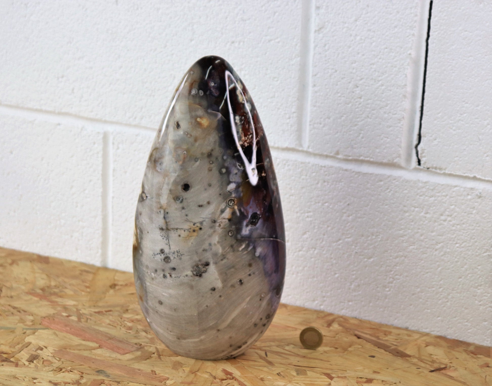 purple violet agate crystal