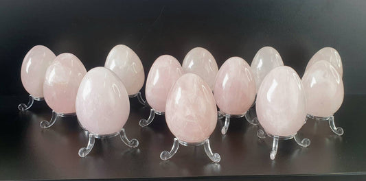 Rose Quartz Crystal Egg x1