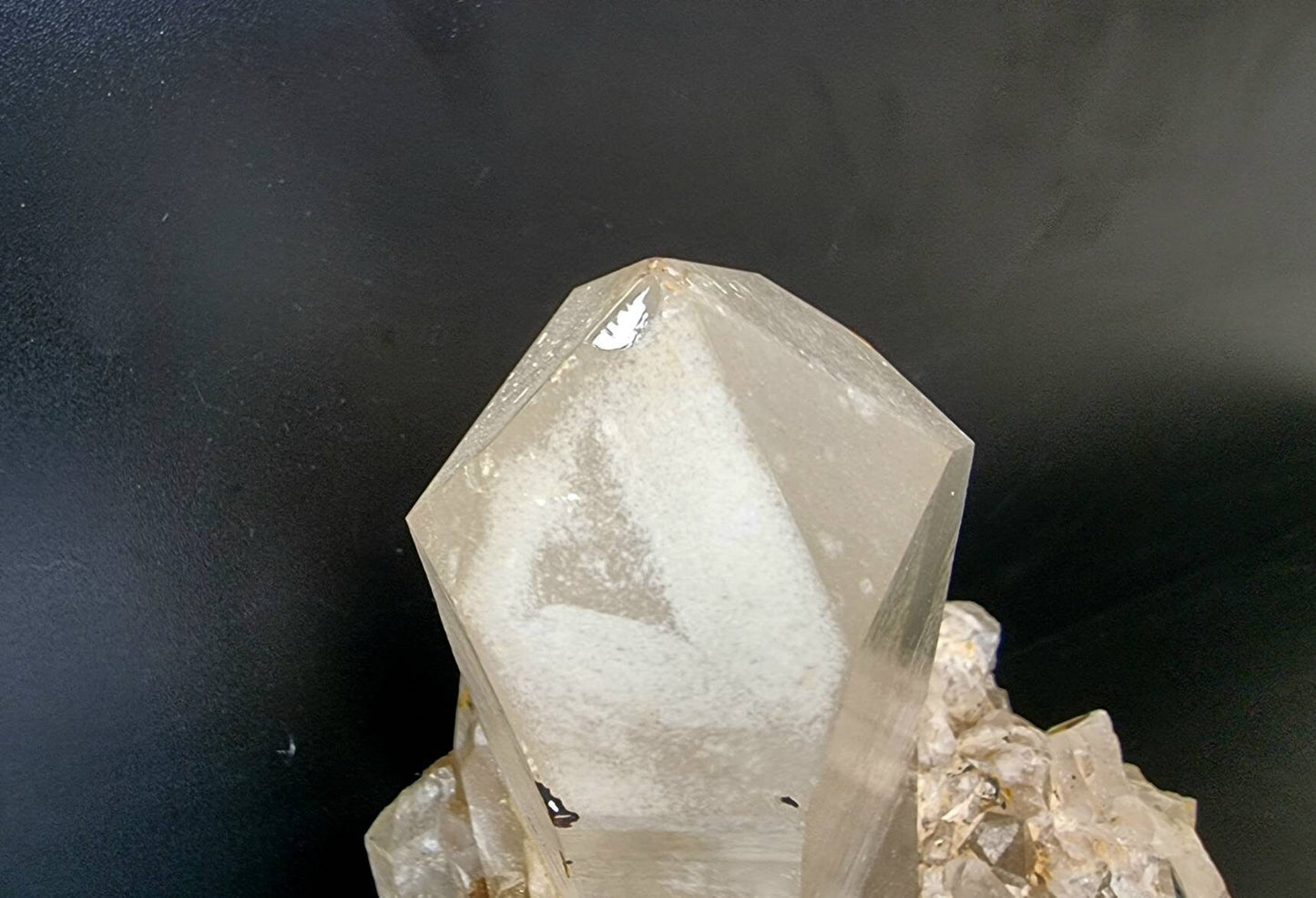 28) large Quartz Crystal point Cluster