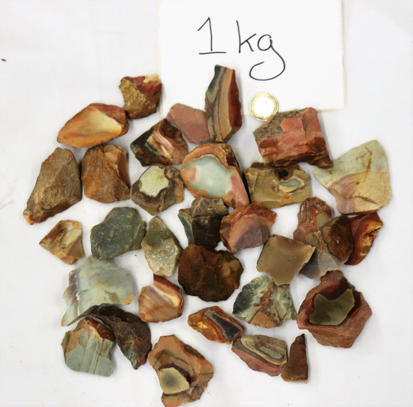 1KG Polychrome Jasper Crystals  Rough