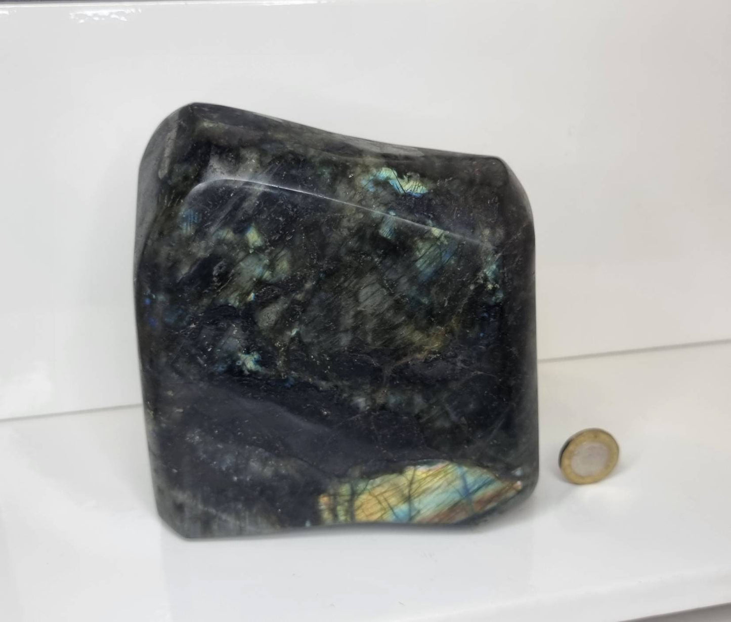 73) Large Labradorite Crystal Polished