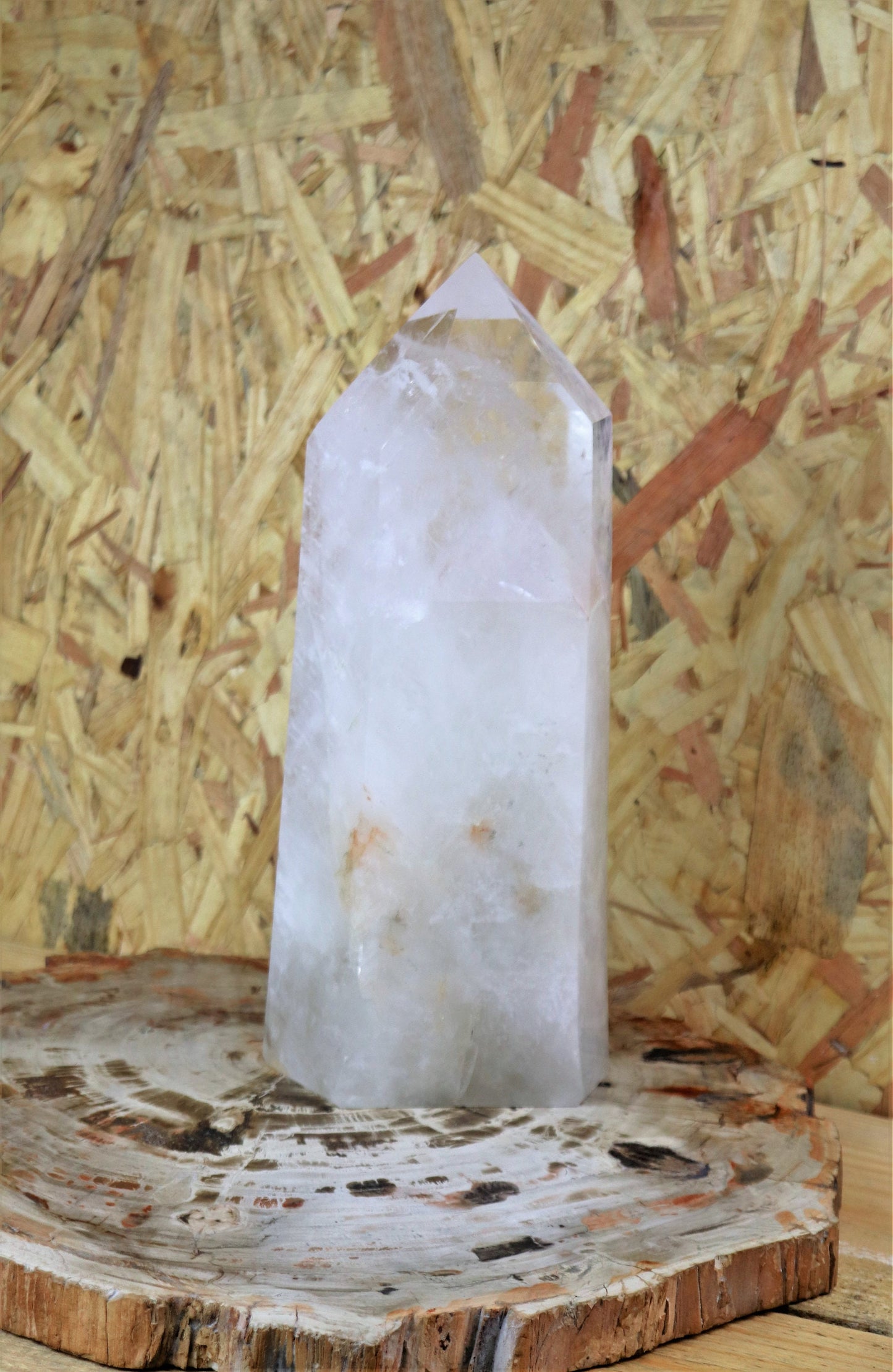 5) Large Clear Quartz Crystal Tower Point Freestanding  4.99 KG