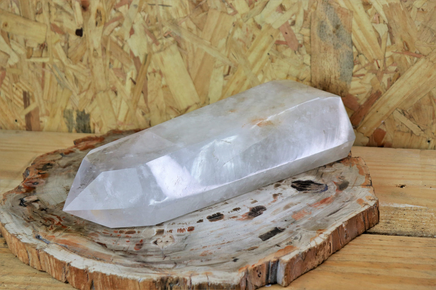 5) Large Clear Quartz Crystal Tower Point Freestanding  4.99 KG