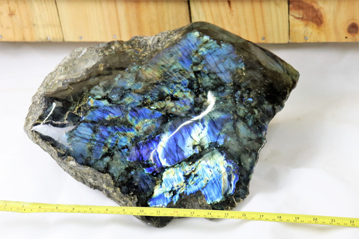 3) Very Large XL High Quality Labradorite Crystal 37KG Statement Crystal