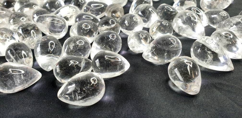 Small Clear Quartz Crystal Egg Teardrop