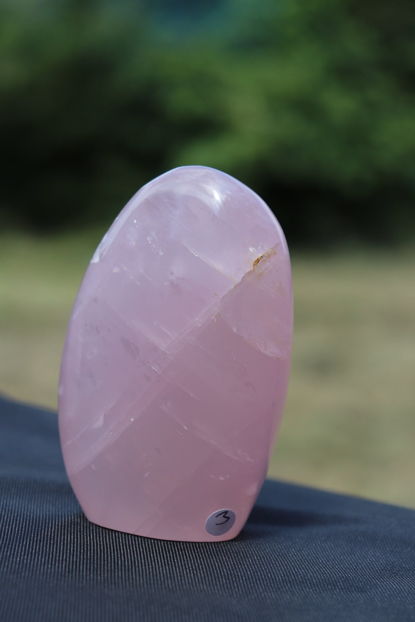 3) Rose Quartz Crystal , Freestanding Great Gift Home Decor
