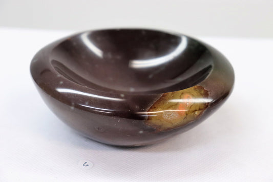 4) Polychrome Desert Jasper Bowl / Soap Dish Great Gift Home Art Décor