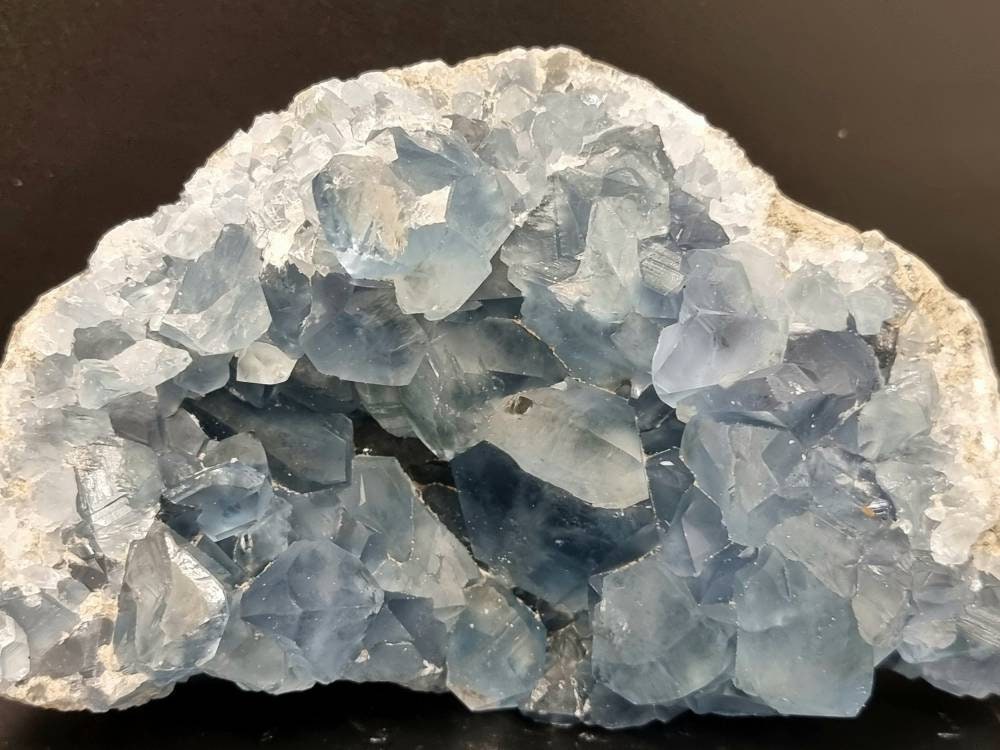31) Large Celestite Crystal Geode