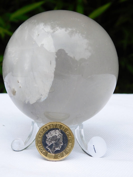 1sph) Quartz Crystal Sphere Natural Polished Great Gift Home Art Décor