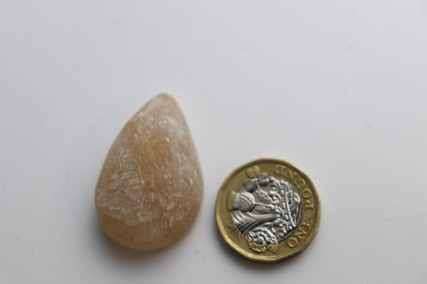 1 X Golden Healer Quartz Crystal Drop Emma Egg Tumble Stone Arts Crafts