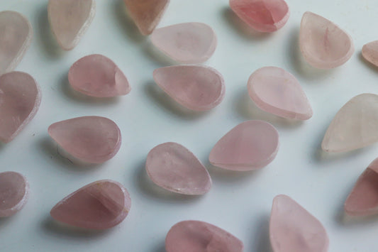 1 X Rose Quartz Crystal Drop Emma Egg Tumble Stone Arts Crafts
