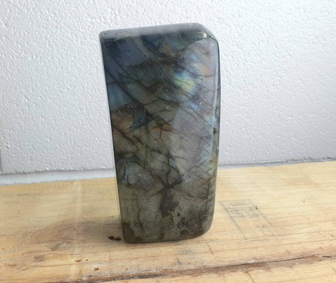 39) Large Labradorite Crystal Polished AAA Grade