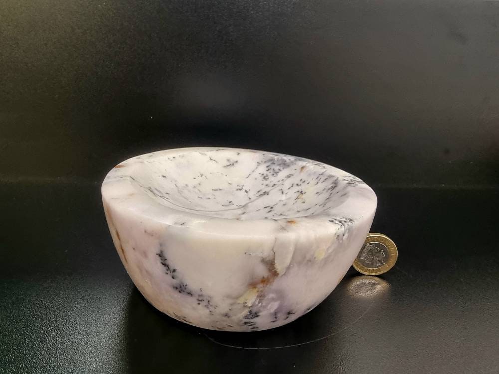 4) Large Merlinite Opal Crystal Bowl